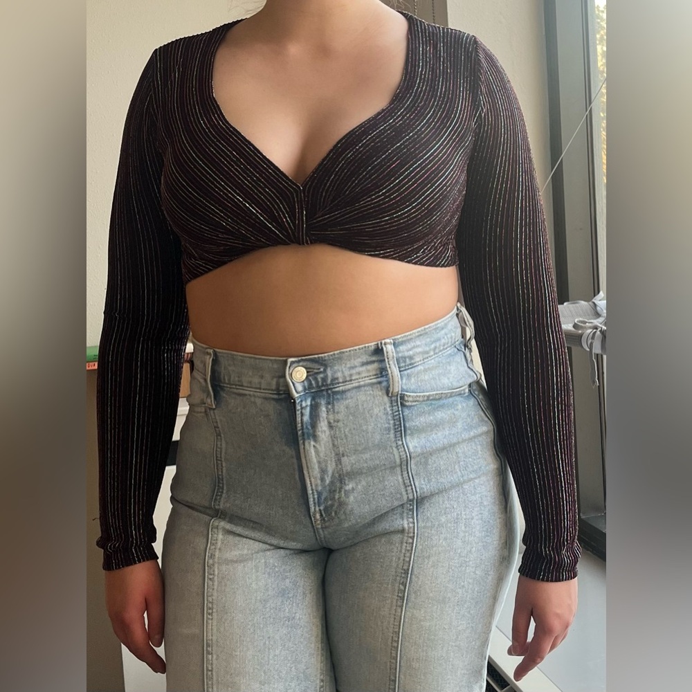 Cute sparkly crop top